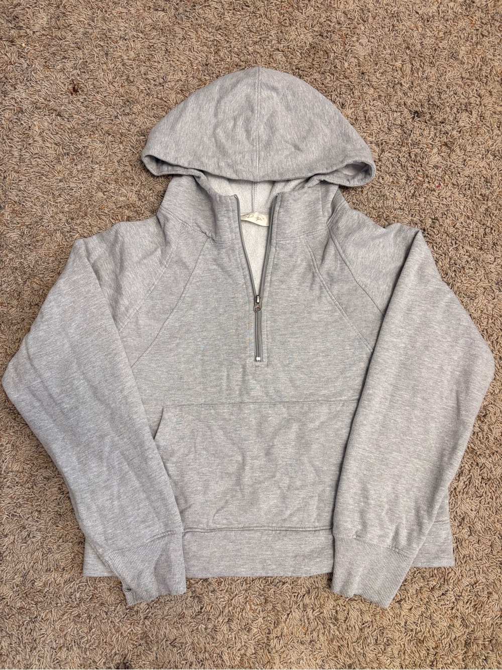 Boathouse cropped quarter zip hoodie
